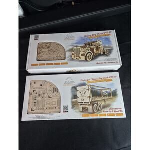 NEW UGears Heavy Boy Truck VM-03 Model Kit And trailer Both Sets New & Sealed
